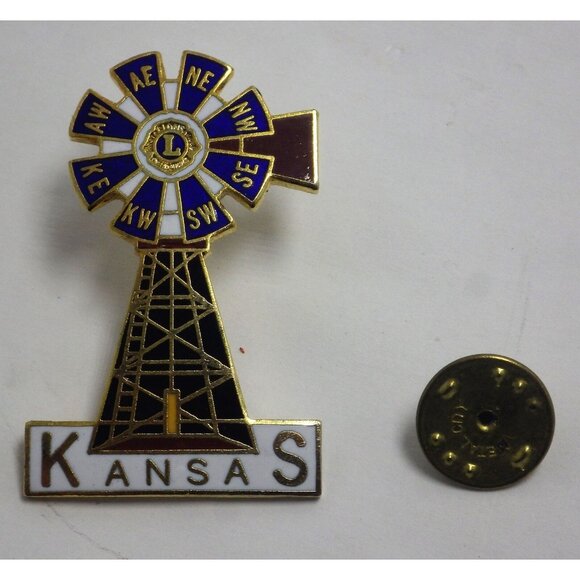 Kansas Lions Club Windmill Wheat Pins Pinbacks  NOS lot 3 - Picture 7 of 12